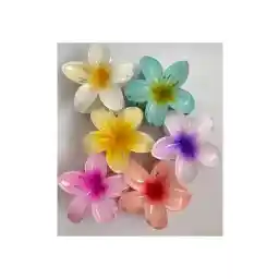 ست سگک نیلوفر آبی سایز بزرگ 6 تکه (8 سانتی متر) زنانه مونالیسا