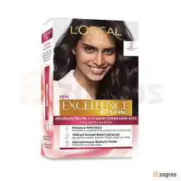 L'Oreal black hair color kit No. 2 Excellence series
