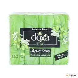 صابون حمام دوکسا doxa حاوی عصاره روغن زیتون بسته 4 عددی