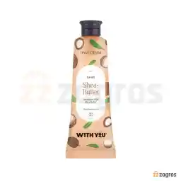 کرم مرطوب کننده دست ویت یو With You حاوی شی باتر مناسب پوست خشک 50 میل