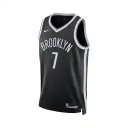 بروکلین نتس در حالی که Nike Dri Fit Swingman Jersey Icon 22 Clear Form