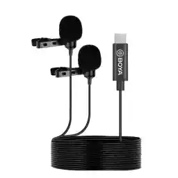 میکروفن یقه ای بویا BOYA BY-M3D Dual Lavalier Microphone