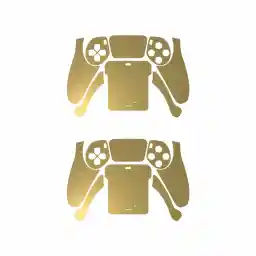 برچسب دسته بازی PS5 ماهوت مدل Matte-Gold بسته دو عددی