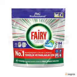 قرص ماشین ظرفشویی فیری جار پلاتینیوم مدل All In One بسته 84 عددی