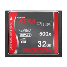 کارت حافظه Microdia XTRA Plus CF 32GB/75(MB/s)/500X