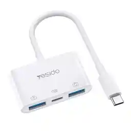 مبدل چندکاره OTG تایپسی یسیدو Yesido OTG TYPE-C Converter GS17