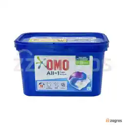 قرص ماشین لباسشویی امو مدل All In One Active بسته 18 عددی