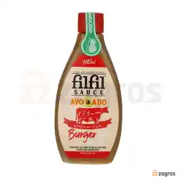 سس برگر حاوی آووکادو فیلفیل با انواع چاشنی کم چرب 325 گرم
