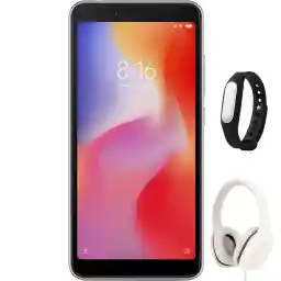گوشی موبایل می مدل Redmi 6 M1804C3DG دو سیم کارت ظرفیت 64 گیگابایت همراه با مچ بند هوشمند و هدفون می