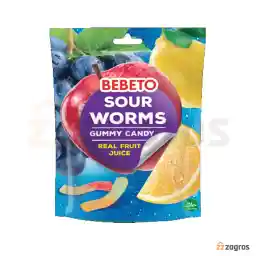 پاستیل آبمیوه طبیعی ببتو طرح مار 60 گرم