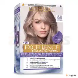 L'Oreal saç boyası seti Cool Creme serisi No. 8.11 dumanlı sarı renk tabanı