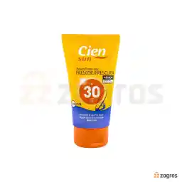 کرم ضد آفتاب Cien حاوی SPF30 بی رنگ مناسب پوست حساس 75 میل