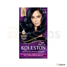 کیت رنگ مو ولا کلستون سری SKF شماره 2.8 پایه رنگ سرمه ای