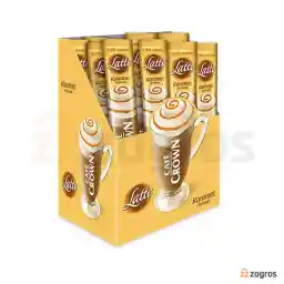 پودر کافه لاته فوری اولکر کافه کراون با طعم کارامل بسته 24 عددی