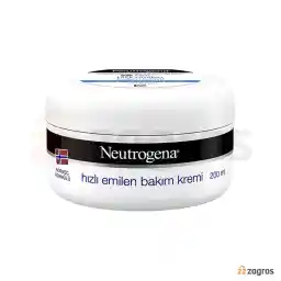 کرم مرطوب کننده نوتروژینا با جذب سریع مناسب پوست خشک و نرمال 200 میل