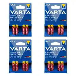 باتری نیم قلمی وارتا مدل max power مجموعه 16 عددی