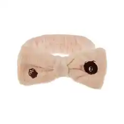 هدبند زنانه مدل خرسی میشا - رنگ کرم