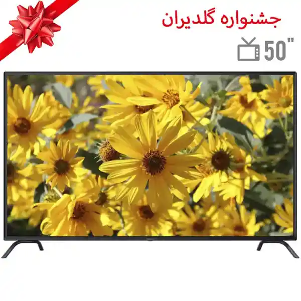 تلویزیون ال ای دی هوشمند نکسار مدل NTV-U50C614S سایز 50 اینچ