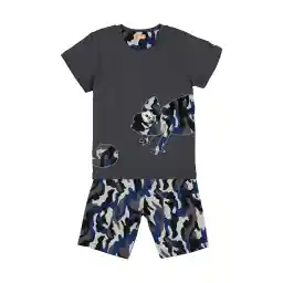 ست تی شرت و شلوارک پسرانه مادر مدل 414-94