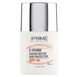 فلوئید ضدآفتاب بیرنگ پرایم SPF50 مدل C-Prime Fusion Water مناسب انواع پوست، حجم 40 میلیلیتر فلوئید ضدآفتاب بیرنگ پرایم SPF50 مدل C-Prime Fusion Water مناسب انواع پوست، حجم 40 میلیلیتر