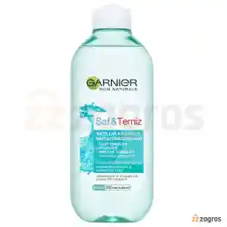 محلول میسلار واتر آرایش پاک کن گارنیر مدل saf & temiz مناسب پوست چرب حجم 400 میل