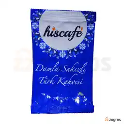 پودر قهوه ترک هیسکافه با طعم آدامس سقزی 100 گرم