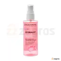 اسپری آبرسان و درخشان کننده پوست صورت دیادرمین مدل Hydralist حجم 100 میل