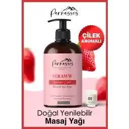 روغن ماساژ آروماتراپی با عصاره طبیعی توت فرنگی پارناسوس 400 میلی لیتر