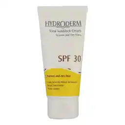 کرم ضدآفتاب بیرنگ هیدرودرم SPF30، مناسب پوستهای نرمال و خشک، حجم 50 میلیلیتر