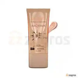 ضد آفتاب کرم پودری و پرایمری مکی سان سان سیف SPF50 رنگ بژ ابریشمی 40 میل