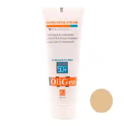 کرم ضد آفتاب رنگی الی ژن spf 50 مدل 03 مناسب پوست های خشک و حساس حجم 50 میلی لیتر