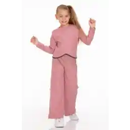 ست بالا و پایین دخترانه پا زنجیردار اسپانیایی UMKEM مدل 5 تا 12 سال سایزهای باریک، 1 سال بزرگتر بخرید!!