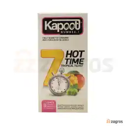 کاندوم کاپوت مدل 7Hot Time بسته 12 عددی