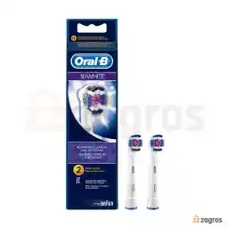 سری یدک مسواک برقی اورال بی مدل 3D White تعداد 2 عددی