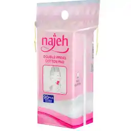 پد پاک کننده آرایش صورت ناژه مدل پنبه‌ای کد 02 بسته 90 عددی