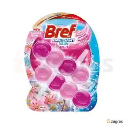 خوشبو کننده و ضدعفونی کننده توالت فرنگی All in 1 برف با رایحه باران بهاری 8 عددی