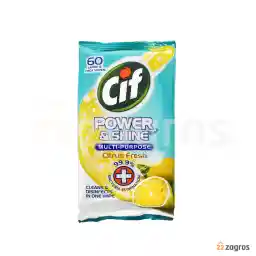 دستمال مرطوب پاک کننده سطوح چند منظوره سیف مدل Citrus Fresh بسته 60 عددی