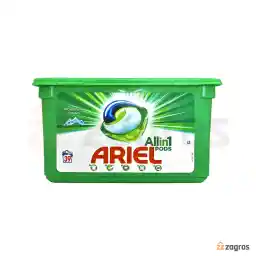 قرص ماشین لباسشویی آریل مدل All In One با رایحه کوهستانی 39 عددی