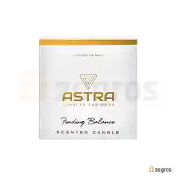شمع معطر Astra سری Luxury رنگ سفید 210 گرم
