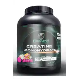 BeWolf Nutrition کراتین مونوهیدرات 500 گرم 50 وعده کراتین با طعم بیگ بابل