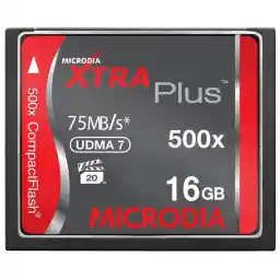 کارت حافظه Microdia XTRA Plus CF 16GB/75(MB/s)/500X