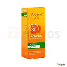 کرم ضد آفتاب فاقد چربی آکنه سول آردن سان SPF30 رنگ بژ روشن مناسب پوست چرب 50 میل