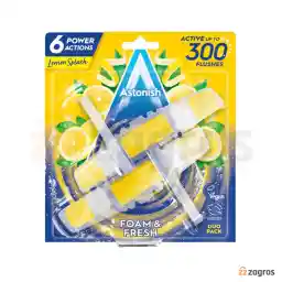 خوشبو کننده و ضدعفونی کننده توالت فرنگی استونیش با رایحه لیمو تعداد 6 عددی