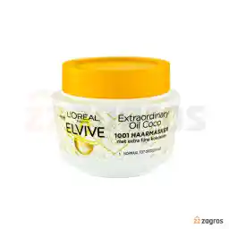 ماسک مو لورآل حاوی روغن نارگیل مناسب موهای نرمال تا خشک 300 میل