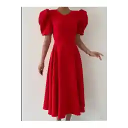 لباس میدی آستین هندوانه قرمز MOODMODA