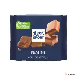شکلات شیری ریتر اسپرت Ritter Sport با مغز پرالین 100 گرم