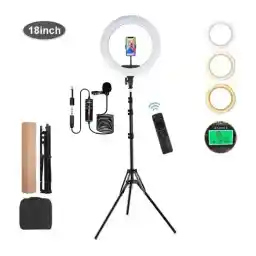 کیت بلاگری 2023 رینگ لایت هیرو مدل KY-BK 416 + سه پایه (45 سانتی متر 65 وات) + میکروفن M1