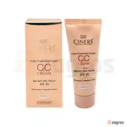 سی سی کرم سینره spf40 رنگ متوسط مناسب انواع پوست 40 میل