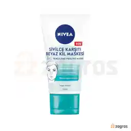 ماسک صورت 3 کاره نیوآ حاوی خاک رس سفید حجم 150 میل