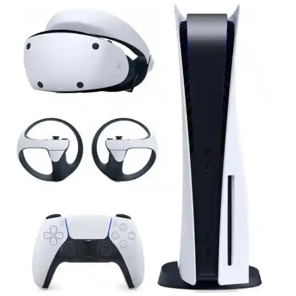 کنسول بازی سونی مدل PlayStation 5 ظرفیت 825 گیگابایت ریجن 2016A اروپا به همراه هدست واقعیت مجازی VR2